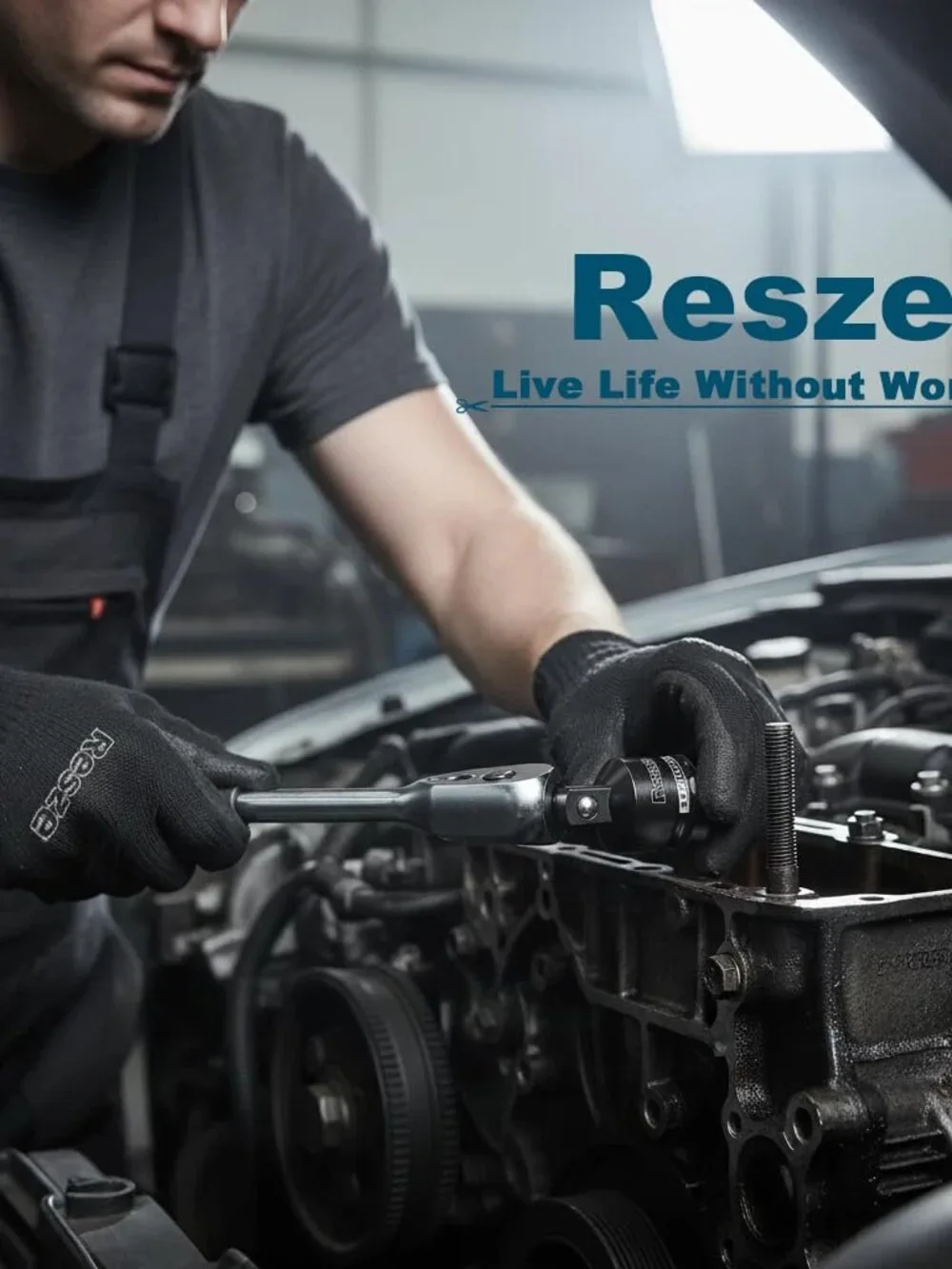 Resze 2PCS Impact Socket Adapter and Reducer Set,3/4
